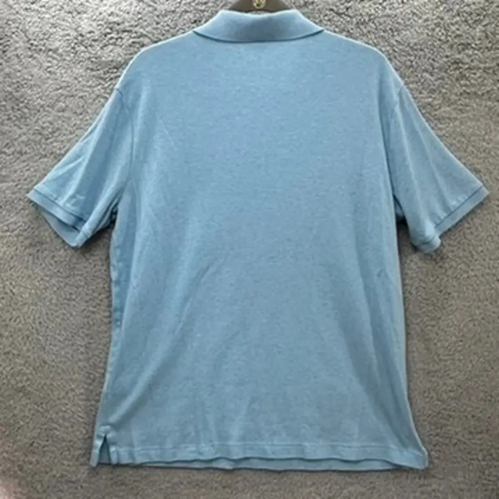 Polo Ralph Lauren Men's Large Blue‎ Polo Shirt Sleeve Shirt Casual Weekend EUC